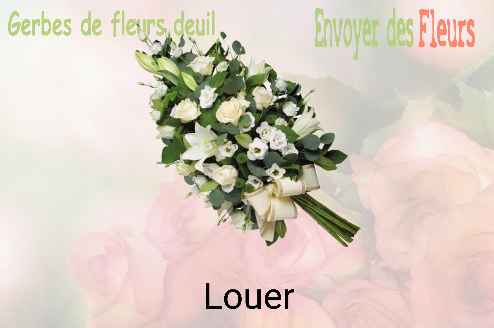 Gerbe de fleurs de deuil livrée à Louer